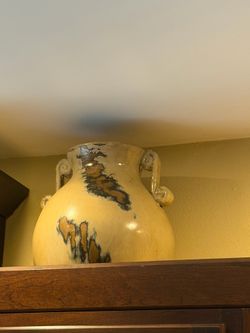 Taupe decor vase