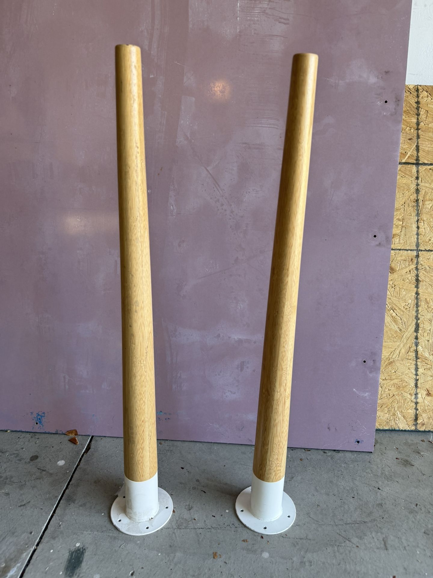 IKEA Bamboo Desk Legs - Set Of 2