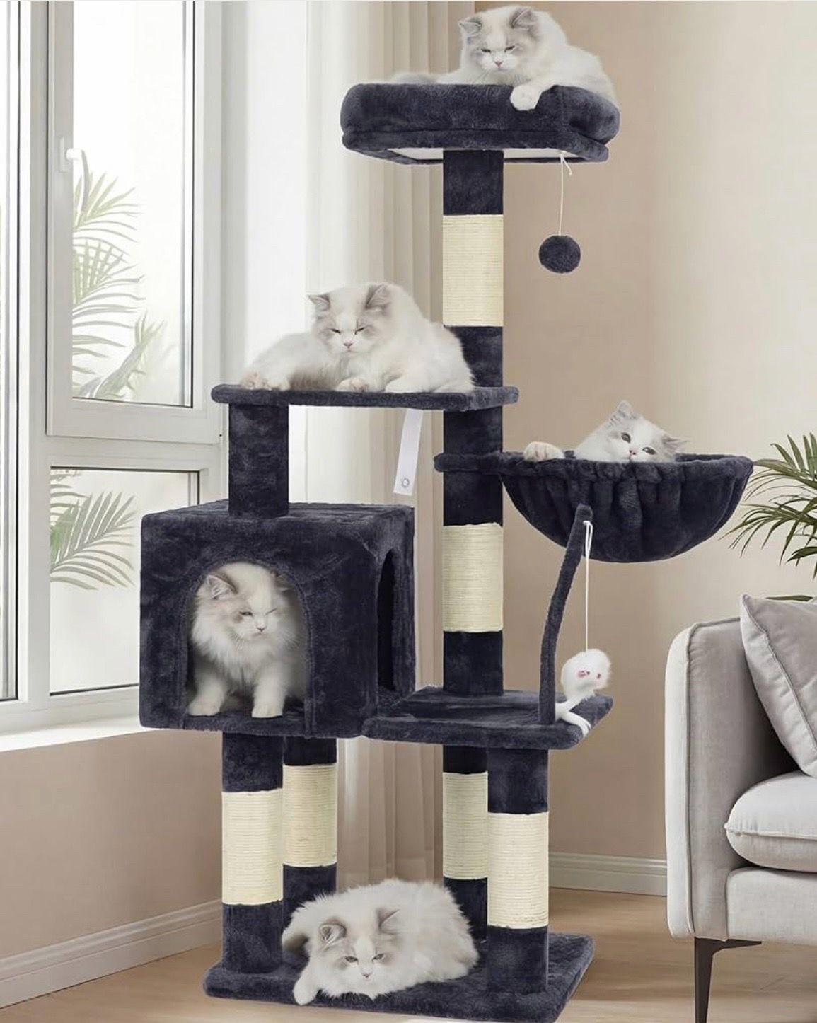 Heybly Cat Tree Smoky Gray HCT004SG