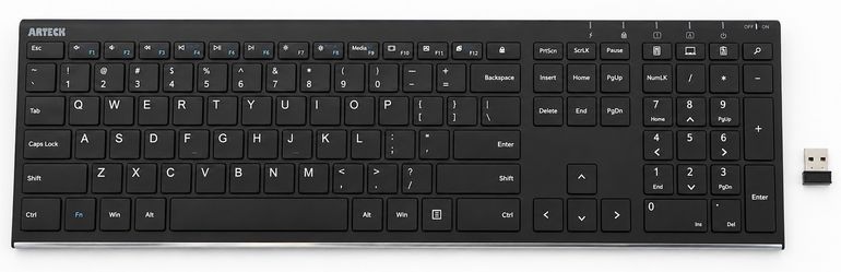 ARTECK Wireless Keyboard & Mouse Combo – Black