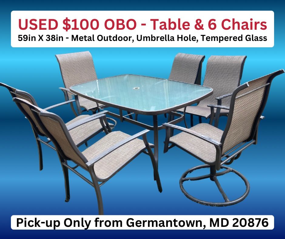Outdoor Dining Table & Chairs