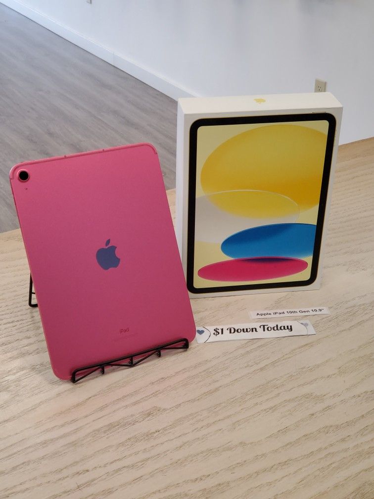 Apple IPad 10th Gen Wifi Brand New 64gb - 5 Dollars Down No Credit Needed