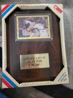 Nolan Ryan plaque