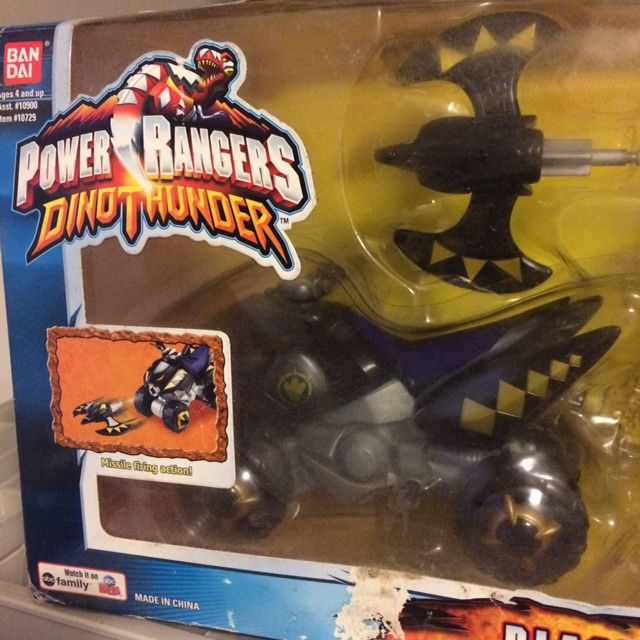 Power Rangers Dino Thunder BLACK ATV Cycle W 5