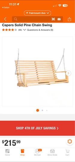 Caper solid prime chain swing  (brand new box only opened)