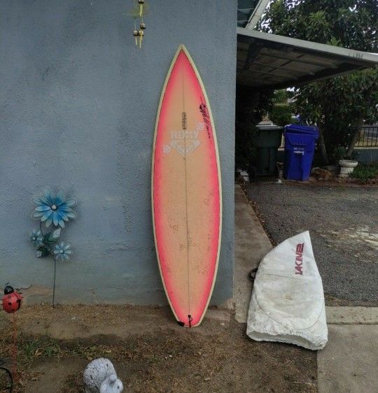 Mike Wellman Designed Pink Roxy Surfboard ...5'6-6ft