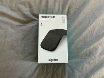 Logitech Mobi Fold Bluetooth Foldable Mouse – Black – New in Box