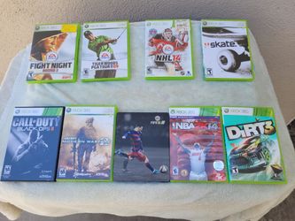 X Box  9 games $60