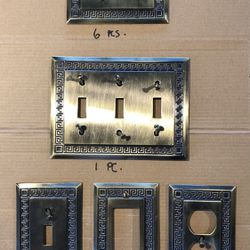 Decorative metal wall plates w/ screws