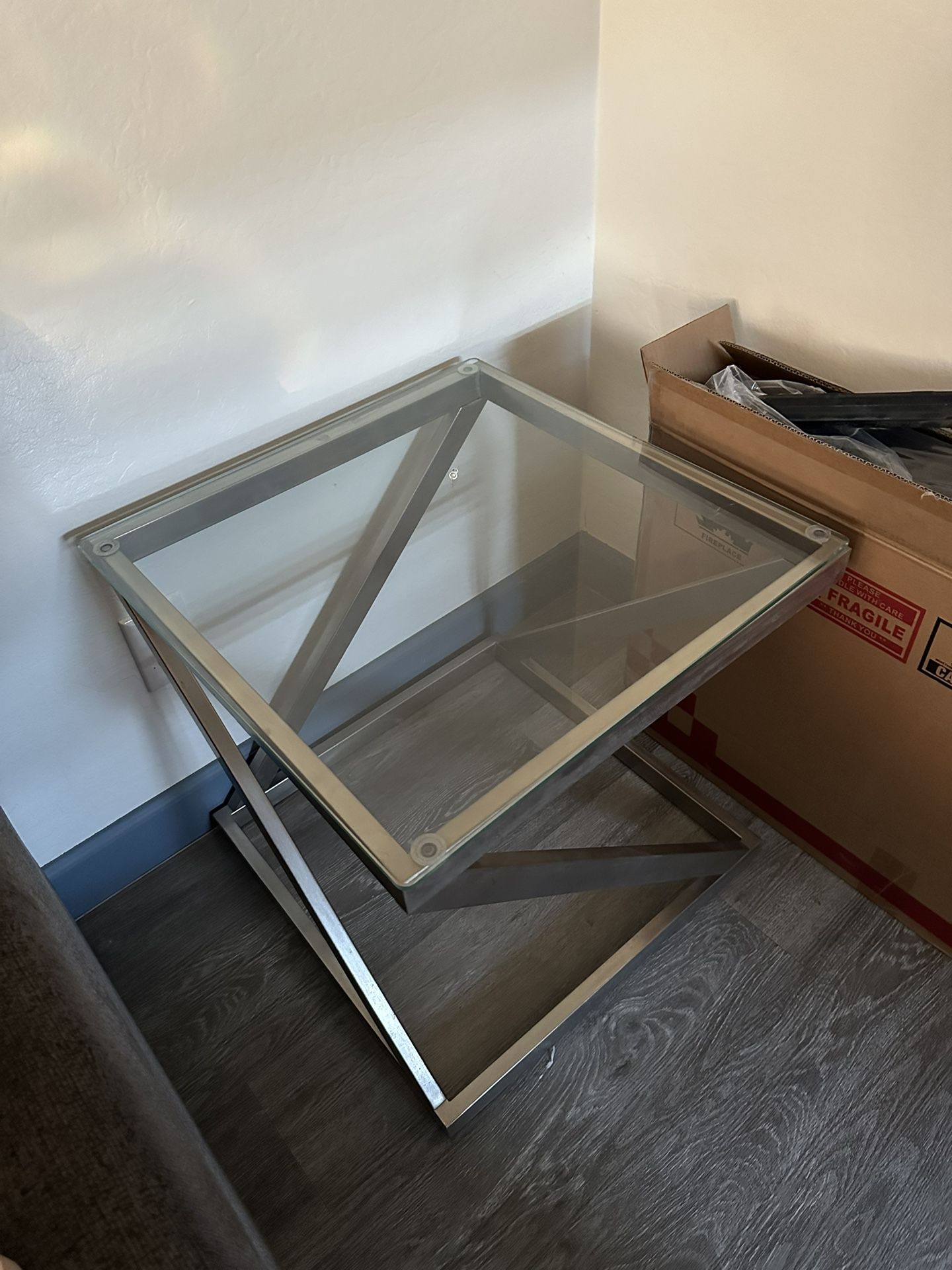 Crystal End Table 