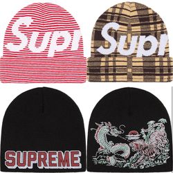 Supreme Dragon & Big Logo Beanies