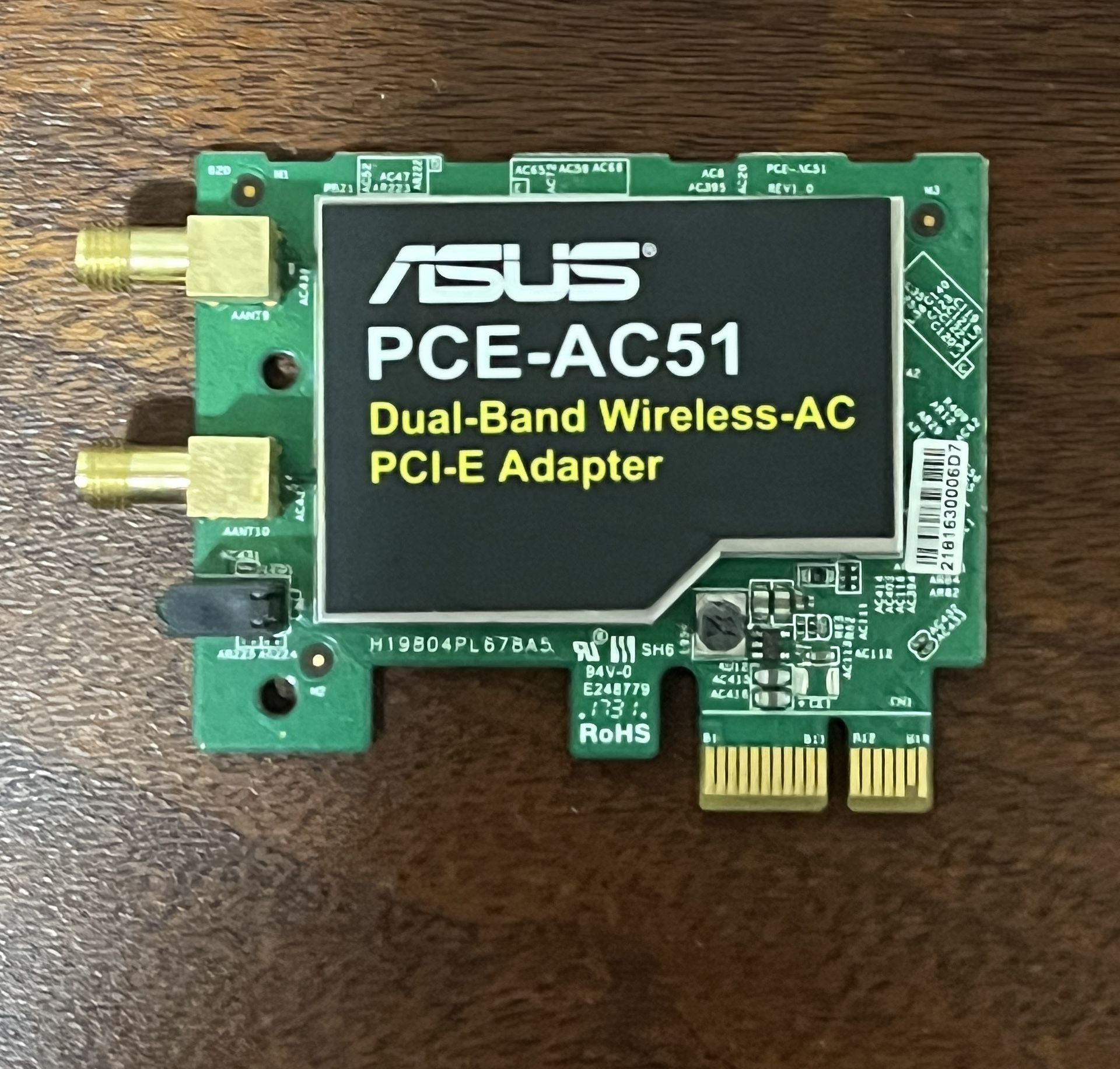 ASUS PCE-AC51 Dual-Band Wireless-AC PCI-E Adapter