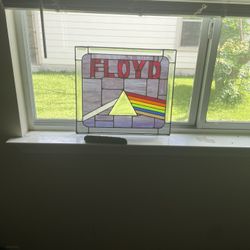 Custom Stained Glass Pink Floyd