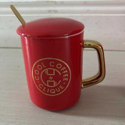 New Cool Coffee Clique Color Red Ceramic 