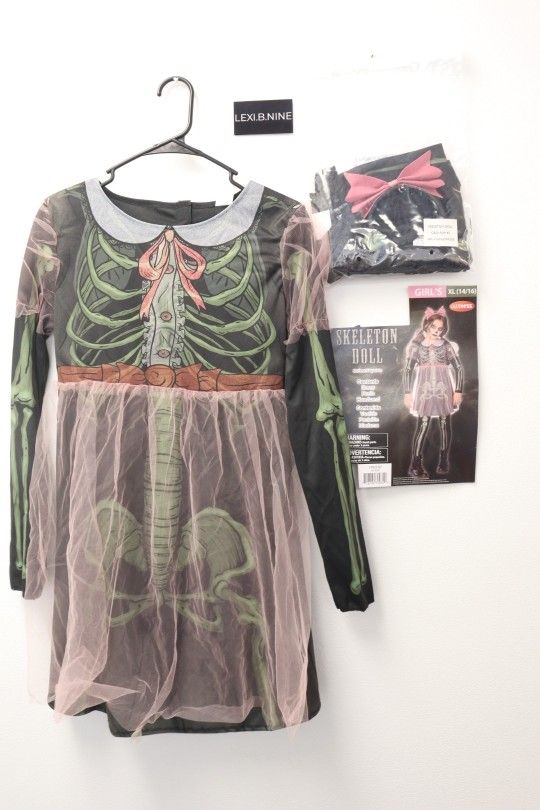 Skeleton Doll Girl Brand New Halloween Costume For Sale