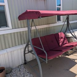 Costway Patio Swing 3-Person 