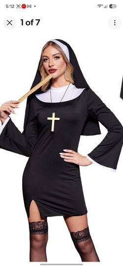 Women's Nun Halloween Costume size:Large/xl