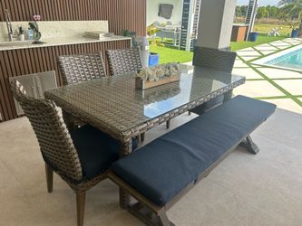 Patio dining table