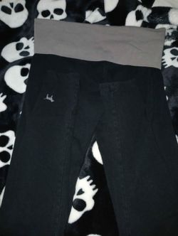 Y2K VINTAGE VS PINK FOLDOVER YOGA PANTS LEGGINGS !SKINNY! SIZE S