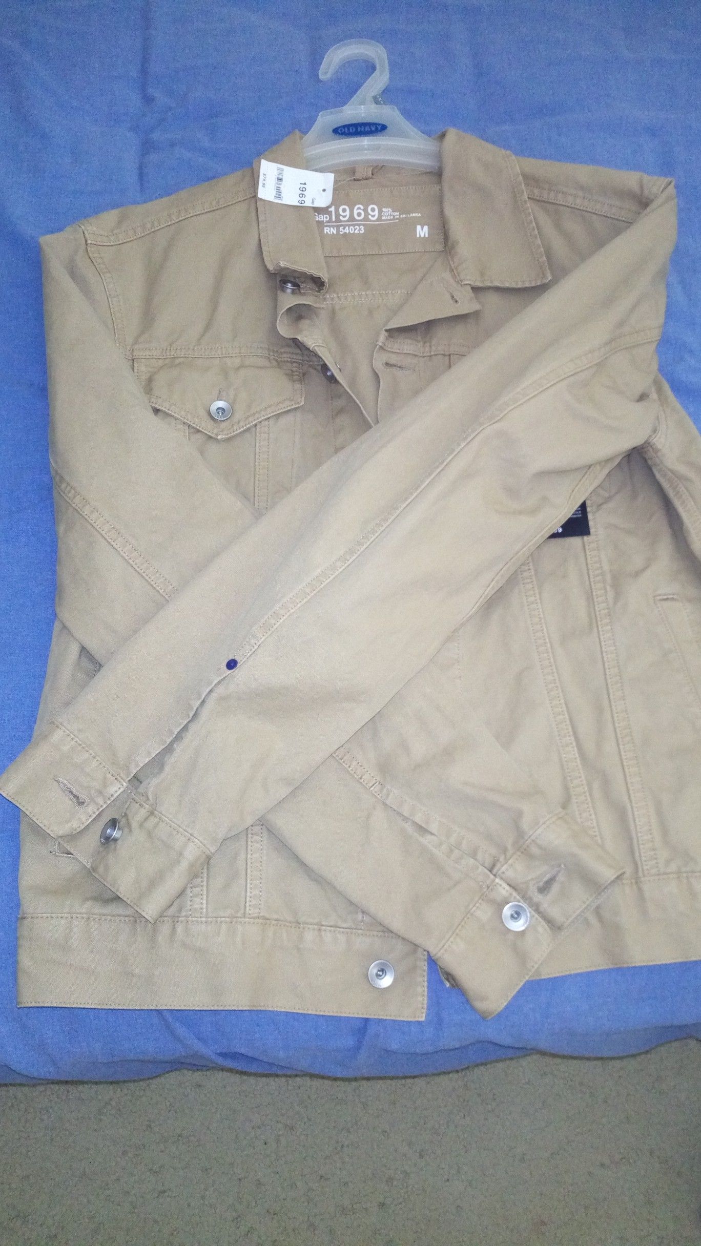 Gap Brown Kaki Jacket Men Medium Size - NEW (Never Used)