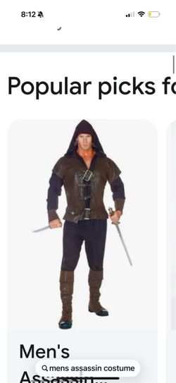 Mens assassin costume
