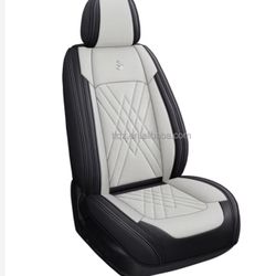 New 2024 Customized Full-package Luxury Car Seat Cushions 11 Pcs Leather Universal Waterproof All-season Seat Covers White Black