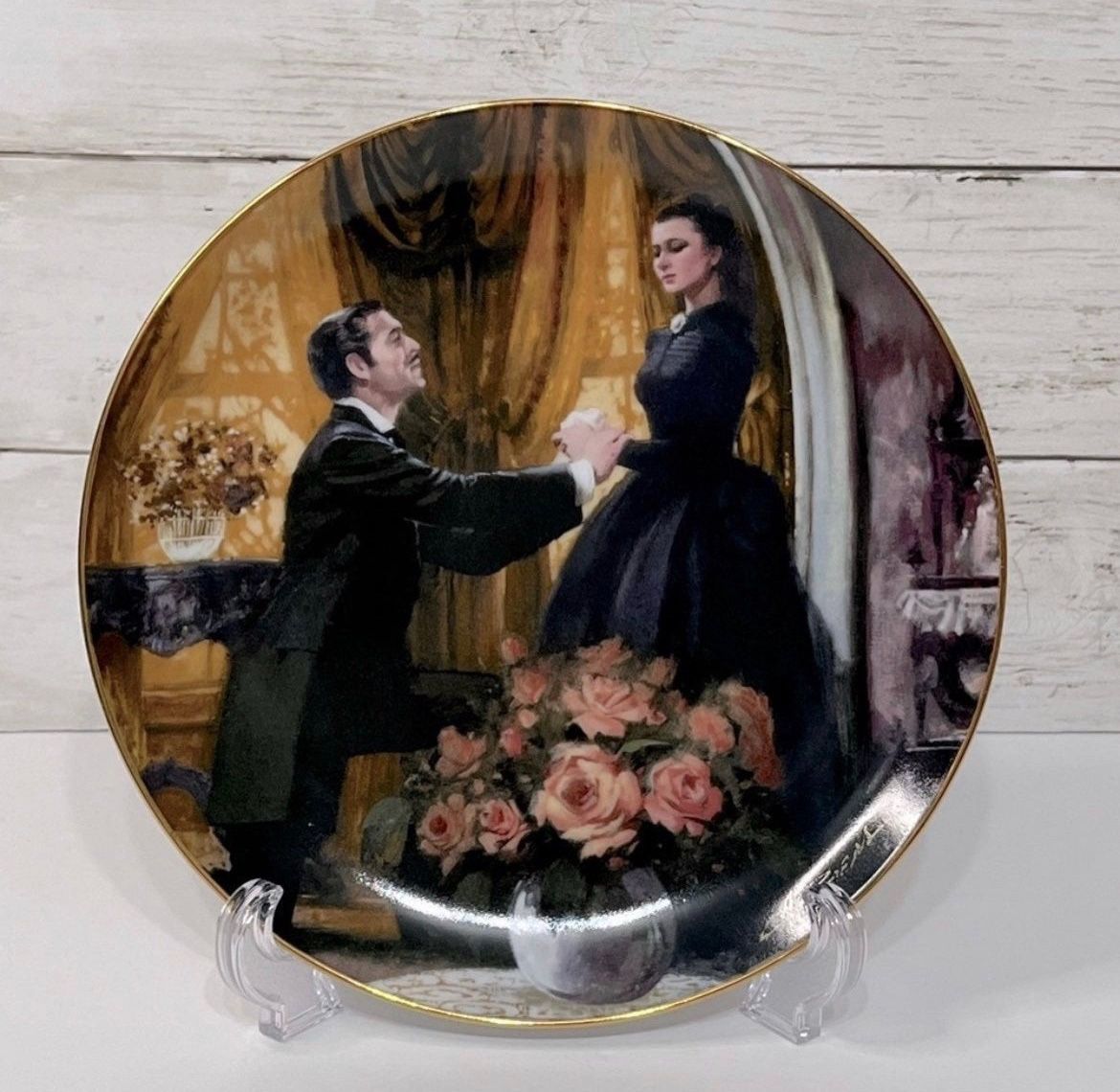 VTG Gone with the Wind Golden Anniversary Series Plate
