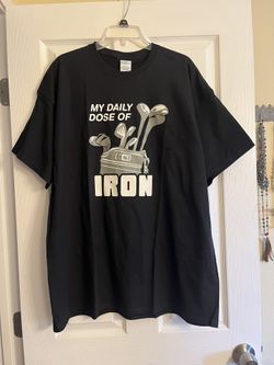 New Men’s Black Golf Graphic Tee