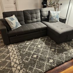 Functional Sofa Bed + Rug 