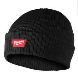 Milwaukee Black Rib-Knit Cuffed Beanie Cap @mil