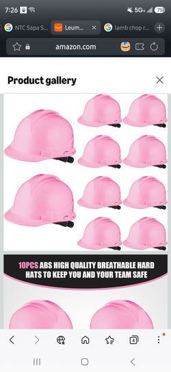 Leumoi 20 Pack Hard Hats Bulk with Ratchet Suspension
Self-adjusting Crown Straps for Secure Fit, Cap Style for Construction Work, Suspension Hard Hat