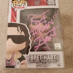 Bret The Hitman Hart Signed Funko