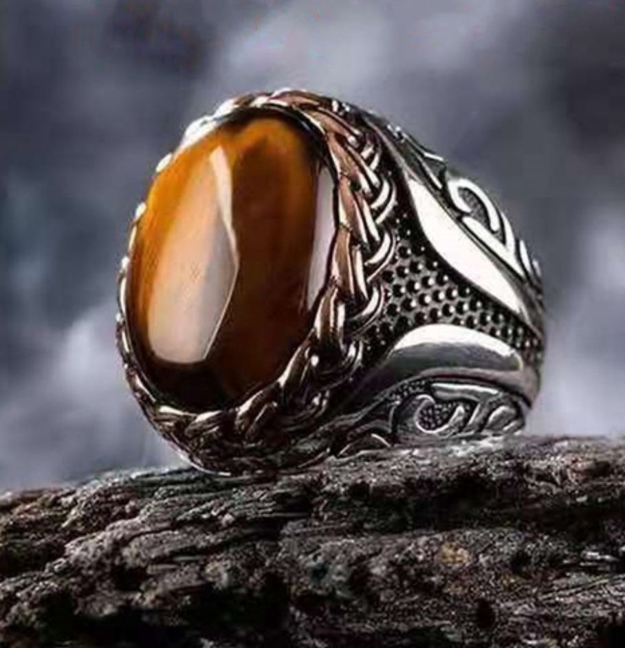 Tiger’s Eye Sable Stone Silver Ring