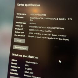 i7-10700k - 48gb DDR4 - 2tb Nvme- 3070