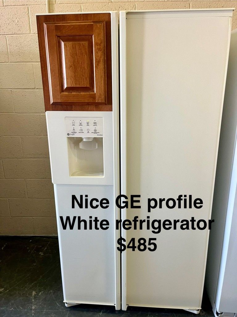 Nice GE Profile White Refrigerator