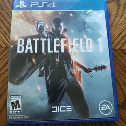 Battlefield 1 (PS4) – Complete CIB – Very Light Case Damage - Tested And Works