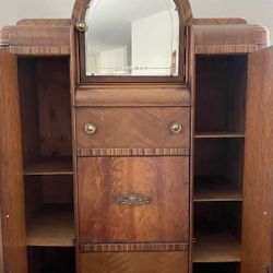 Vintage Art Deco Chifferobe, Armoire 