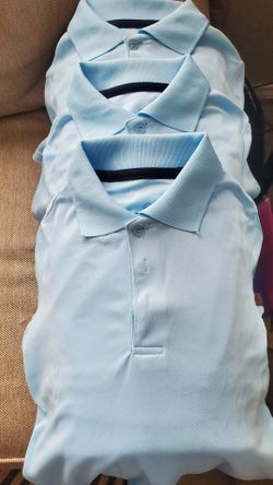 4 Polo dry fit shirts for school