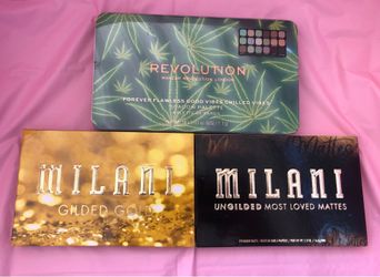 Revolution & Milani eyeshadow palette’s