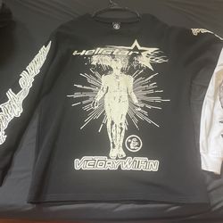 Hellstar Sweat shirts White Medium Black Large