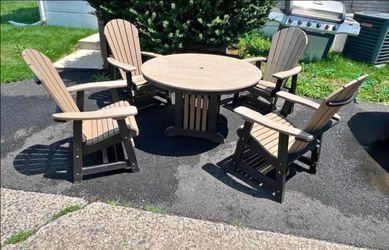 5-Piece Poly Outdoor Dining Set