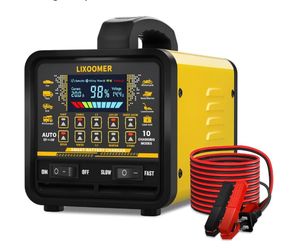 Upgraded 12V/24V 0-20A Smart Car Battery Charger