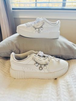 PUMA Juna Bling Sneaker , no tie shoe laces- Kids' size 1