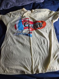 Vintage Coors Beer Sailing Graphic T-Shirt