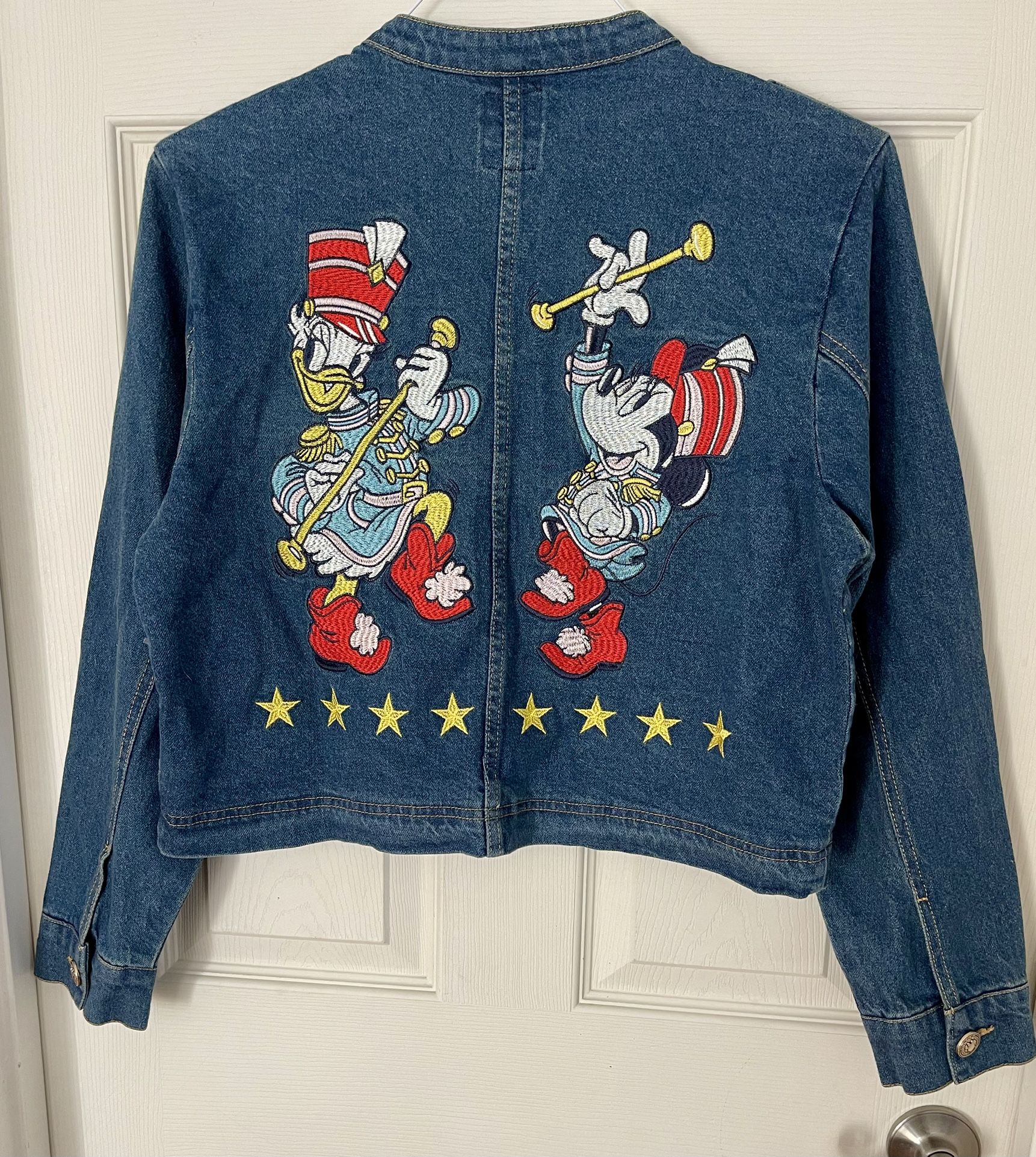 Disney Minnie Mouse Daisy Duck Majorette Denim Jacket Nutcracker Military Jean