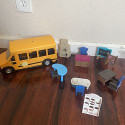 Barbie School Set School Bus Included for Sale in San Jose CA OfferUp