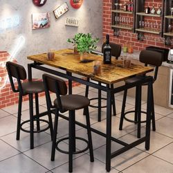 New Bar Height Dining Table And Chair Set 