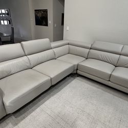 Leather Recline Power Sofa