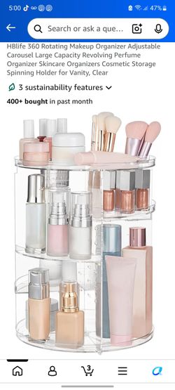 360 Rotiney Makeup Organizer New