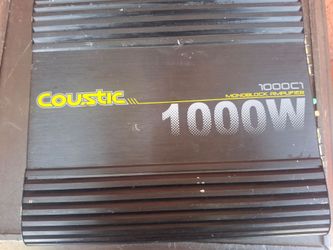 AMPLIFICADOR AMPLIFIER CUSTIC 1000.1 MONO BLOCK GOOD CONDICIÓN ABLO ESPAÑOL